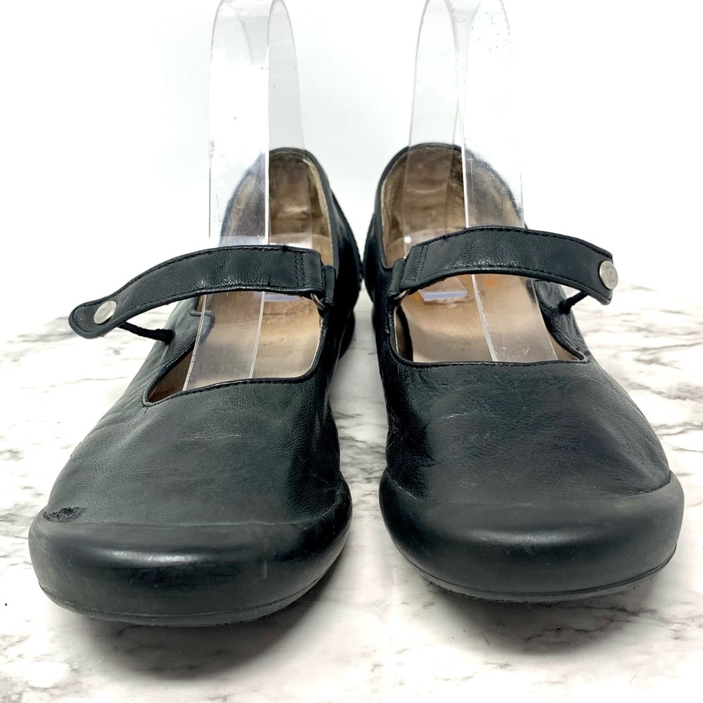 Palladium Black Leather Mary Janes 7/38 Sporty Balletcore Y2K Retro Preppy - Picture 4 of 15